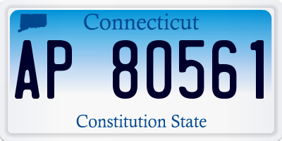 CT license plate AP80561
