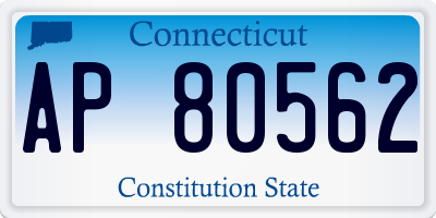 CT license plate AP80562