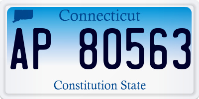 CT license plate AP80563