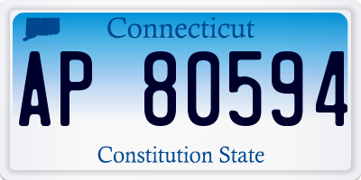 CT license plate AP80594