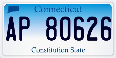 CT license plate AP80626