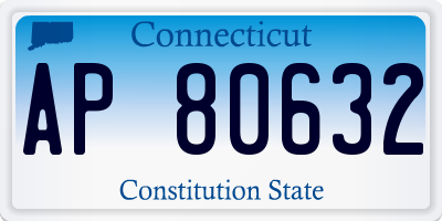 CT license plate AP80632