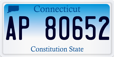 CT license plate AP80652