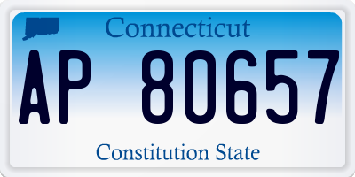 CT license plate AP80657