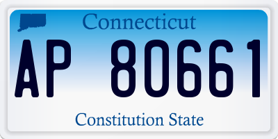 CT license plate AP80661
