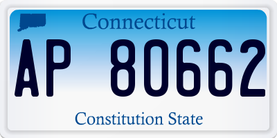 CT license plate AP80662