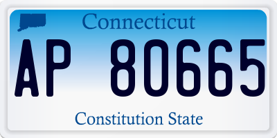 CT license plate AP80665