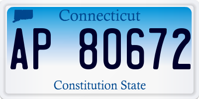 CT license plate AP80672