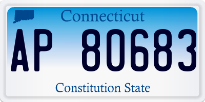 CT license plate AP80683
