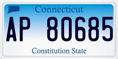 CT license plate AP80685