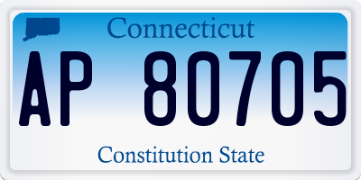 CT license plate AP80705