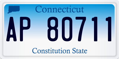 CT license plate AP80711