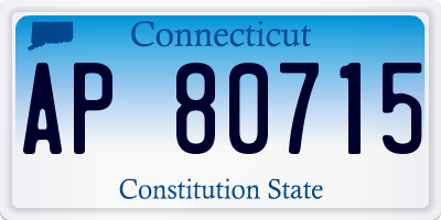 CT license plate AP80715