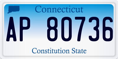 CT license plate AP80736