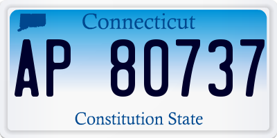 CT license plate AP80737