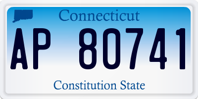 CT license plate AP80741