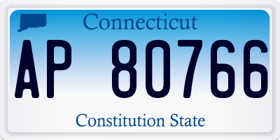 CT license plate AP80766