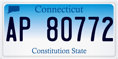 CT license plate AP80772