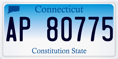 CT license plate AP80775