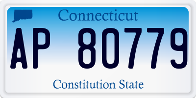 CT license plate AP80779