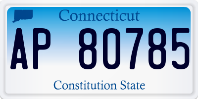 CT license plate AP80785