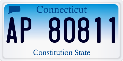 CT license plate AP80811