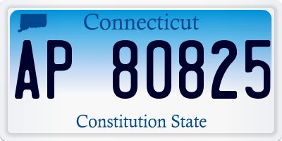 CT license plate AP80825