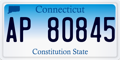 CT license plate AP80845