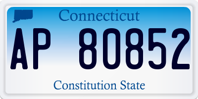 CT license plate AP80852