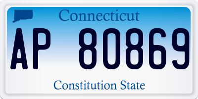 CT license plate AP80869