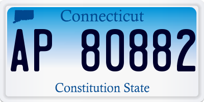 CT license plate AP80882