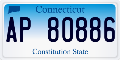 CT license plate AP80886