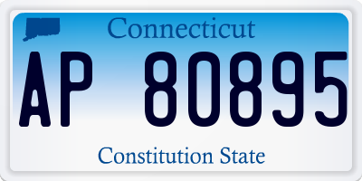 CT license plate AP80895