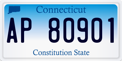 CT license plate AP80901