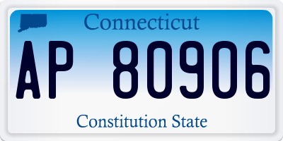 CT license plate AP80906