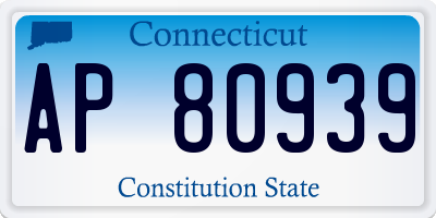 CT license plate AP80939