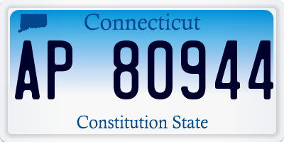 CT license plate AP80944