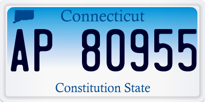 CT license plate AP80955