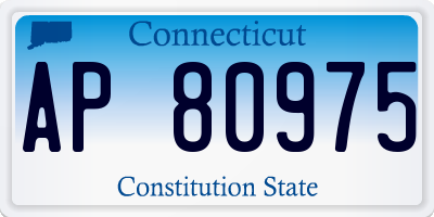 CT license plate AP80975