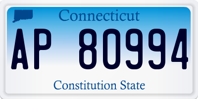 CT license plate AP80994