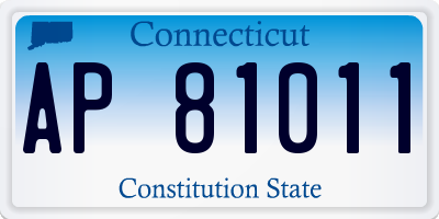 CT license plate AP81011