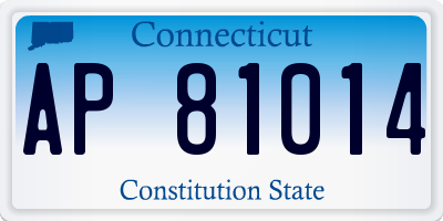CT license plate AP81014
