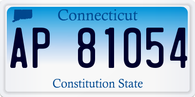 CT license plate AP81054