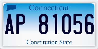 CT license plate AP81056