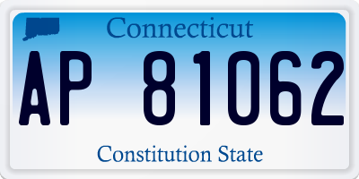 CT license plate AP81062