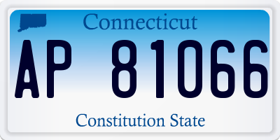 CT license plate AP81066