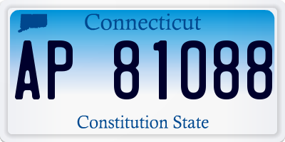 CT license plate AP81088