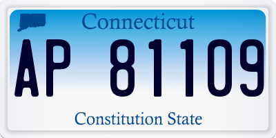 CT license plate AP81109