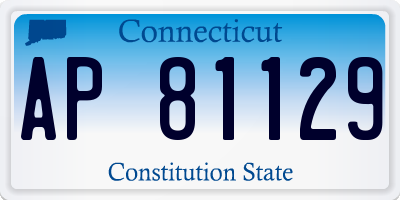 CT license plate AP81129