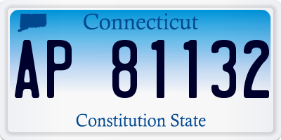CT license plate AP81132